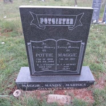 POTGIETER Pottie 1959-2014 & Maggy 1957-