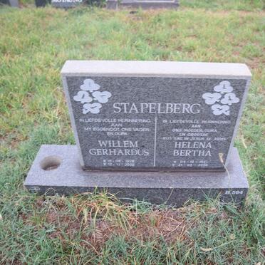 STAPELBERG Willem Gerhardus 1928-2002 & Helena Bertha 192?-200?