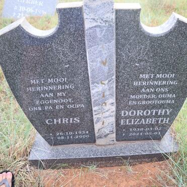 STADEN Chris, van 1934-2000 & Dorothy Elizabeth 1938-2021