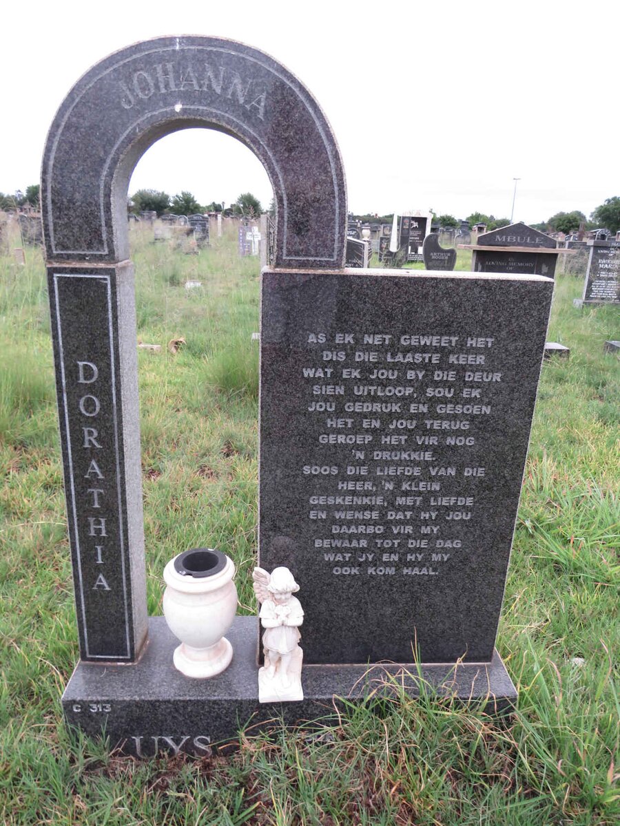 UYS Johanna Dorathia 1935-2005
