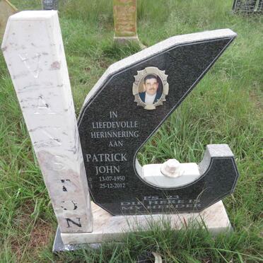 VANSTON Patrick John 1950-2012