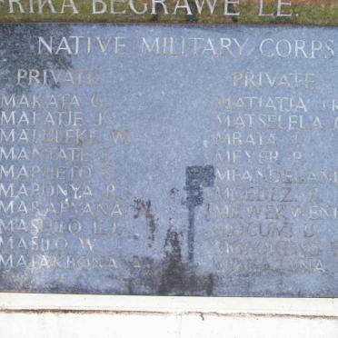 17. Memorial for the Native Military Corps