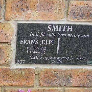 SMITH F.J.P. 1932-2015