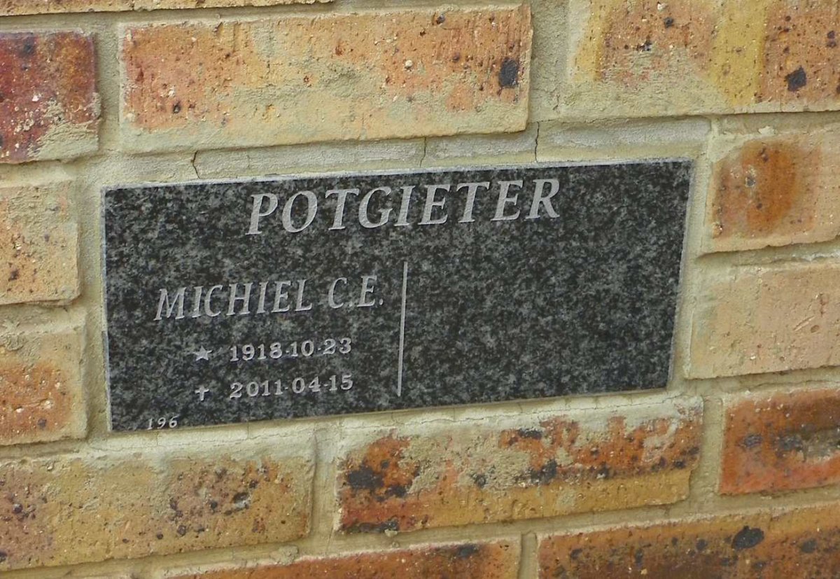 POTGIETER Michiel C.E. 1918-2011