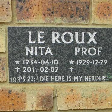 ROUX Prof, le 1929- &amp; Nita 1934-2011