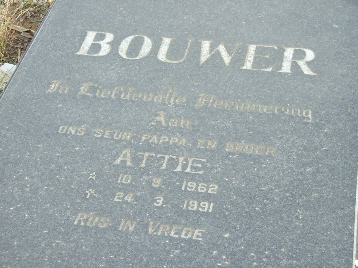 BOUWER Attie 1962-1991
