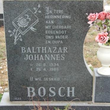 BOSCH Balthazar Johannes 1934-1986