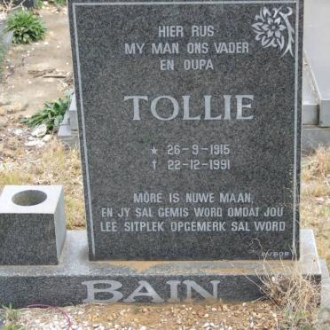 BAIN Tollie 1915-1991