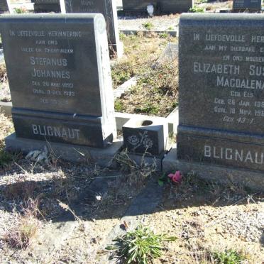 BLIGNAUT Stefanus Johannes 1893-1983 &amp; Elizabeth Susanna Magdalena ELS 1895-1961