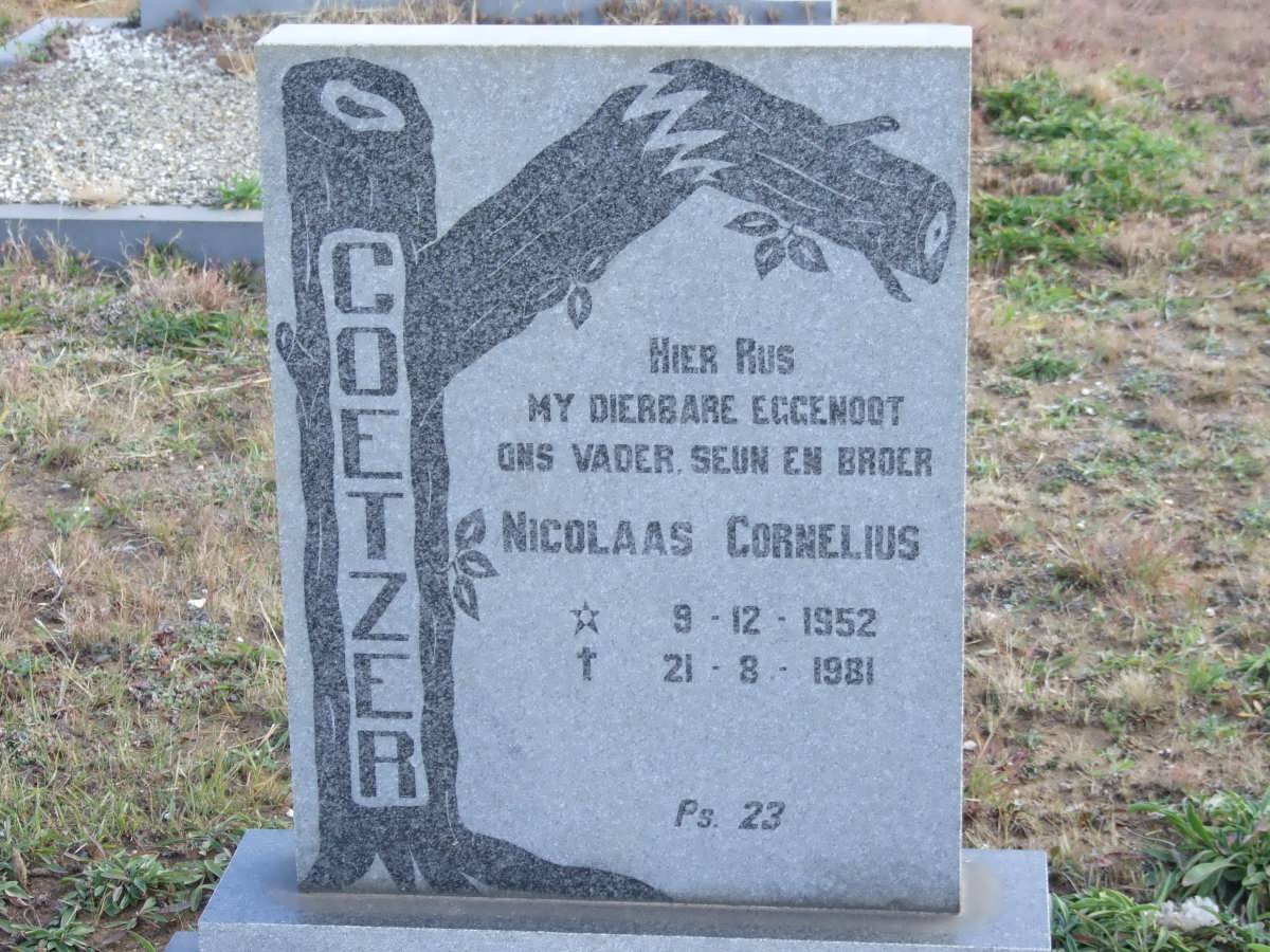 COETZER Nicolaas Cornelius 1952-1981