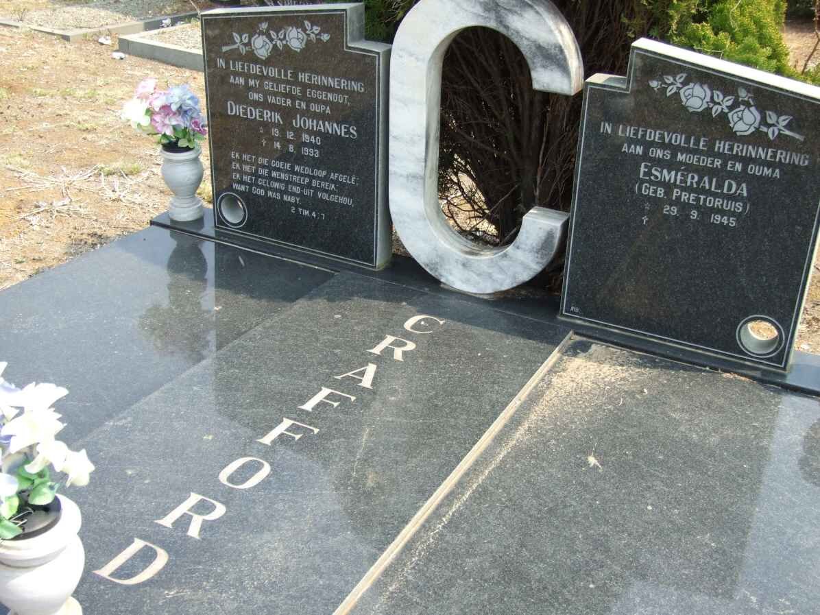 CRAFFORD Diederik Johannes 1940-1993 &amp; Esméralda PRETORIUS 1945-