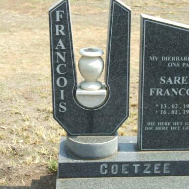 COETZEE Sarel Francois 1952-1996