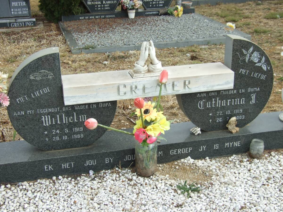 CREMER Wilhelm 1919-1988 &amp; Catharina J. 1919-2003