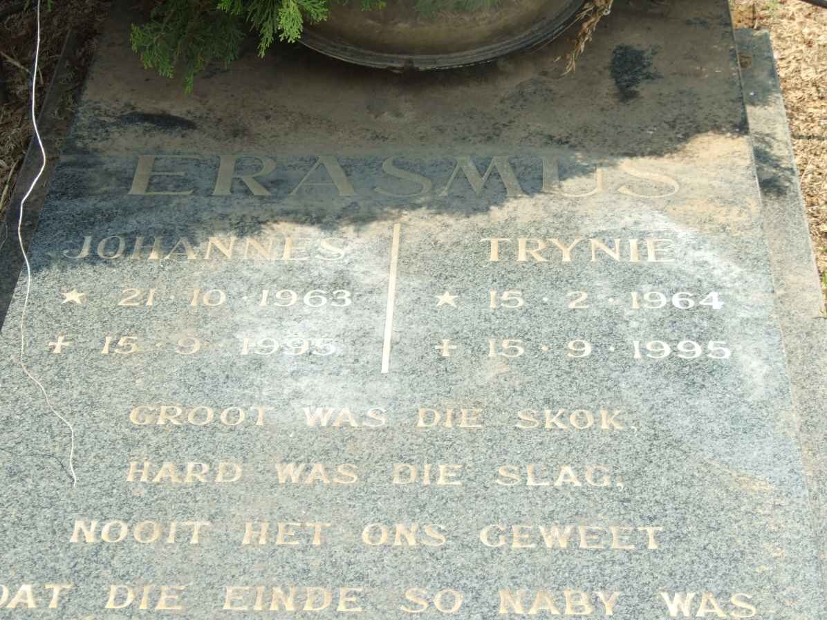 ERASMUS Johannes 1963-1995 &amp; Trynie 1964-1995