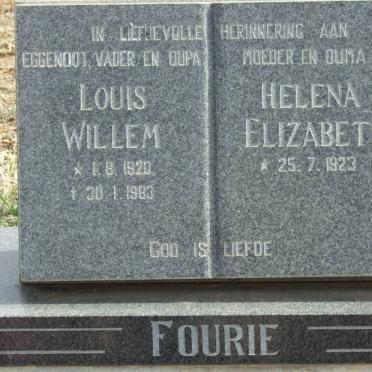 FOURIE Louis Willem 1920-1983 &amp; Helena Elizabeth 1923-