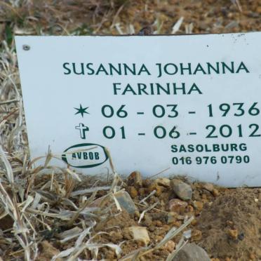 FARINHA Susanna Johanna 1936-2012