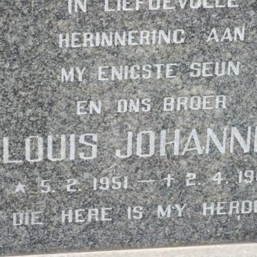 FOURIE Louis Johannes 1951-1987