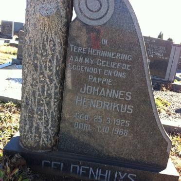 GELDENHUYS Johannes Hendrikus 1925-1968