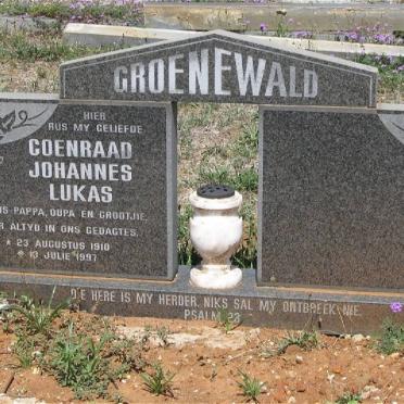 GROENEWALD Coenraad Johannes Lukas 1910-1997