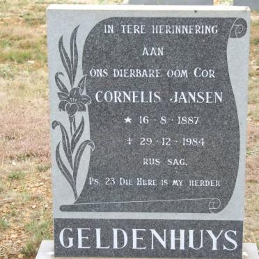 GELDENHUYS Cornelis Jansen 1887-1984
