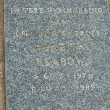 REABOW Sidney A. 1973-1989