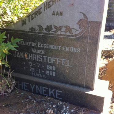 HEYNEKE Jan Christoffel 1910-1968
