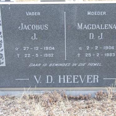 HEEVER Jacobus J., van den 1904-1982 &amp; Magdalena D.J. 1906-1983