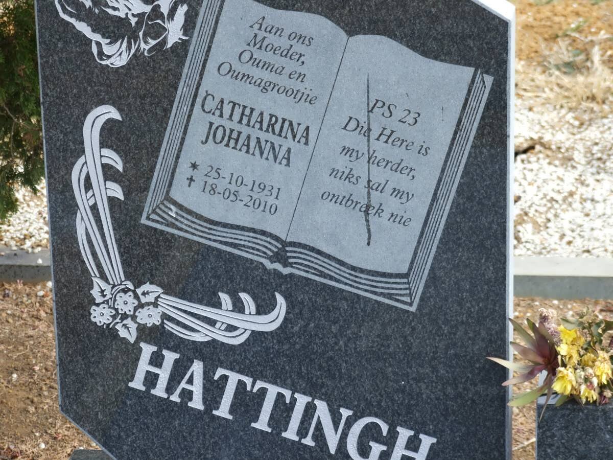 HATTINGH Catharina Johanna 1931-2010