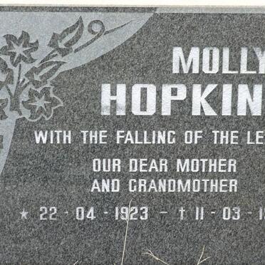 HOPKINS Molly 1923-1993