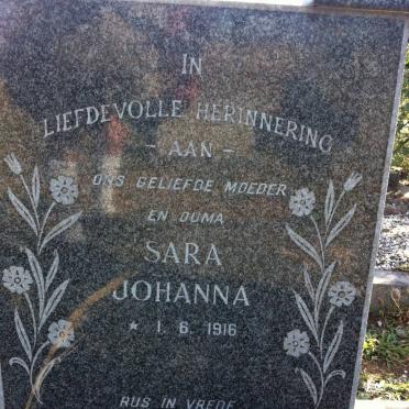 HATTINGH Sara Johanna 1916-