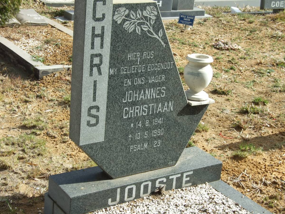 JOOSTE Johannes Christiaan 1941-1990 