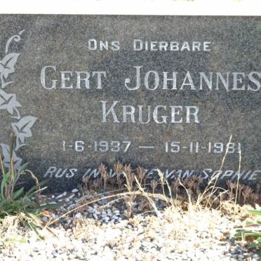 KRUGER Gert Johannes 1937-1981