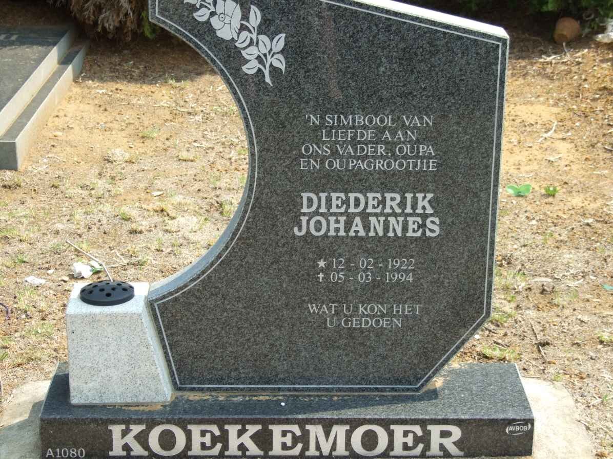 KOEKEMOER Diederik Johannes 1922-1994