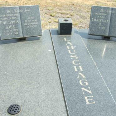 LABUSCHAGNE Philippus A.W.A. 1927-1996 &amp; Christina H. 1928-