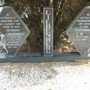 LIEBENBERG Hendrik Johannes 1921-1993 &amp; Catharina E.M. 1928-2003