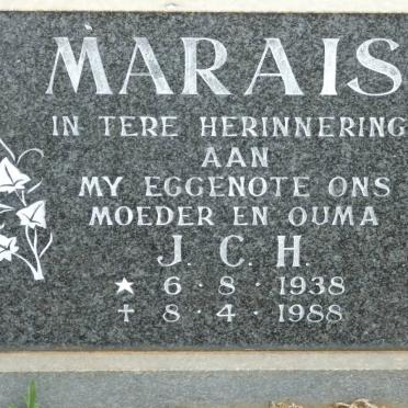 MARAIS J.C.H. 1938-1988