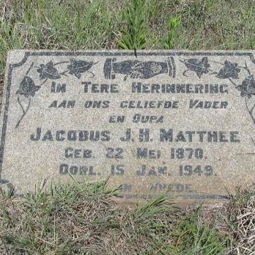 MATTHEE Jacobus J.H. 1870-1949