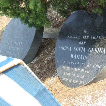 MARAIS Louisa Sofia Gesina 1945-1996 :: MARAIS Jan Adriaan 1969-1995