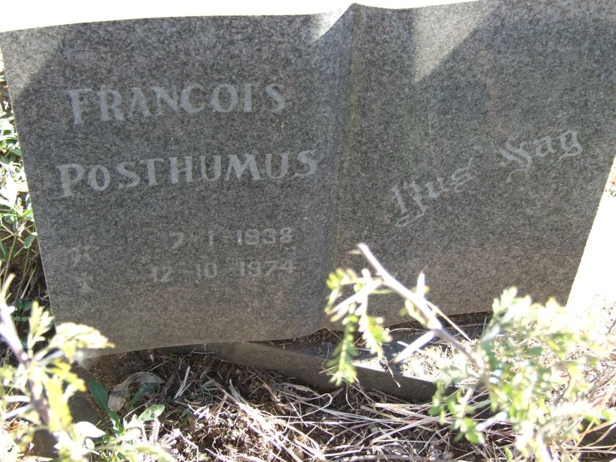 POSTHUMUS Francois 1938-1974
