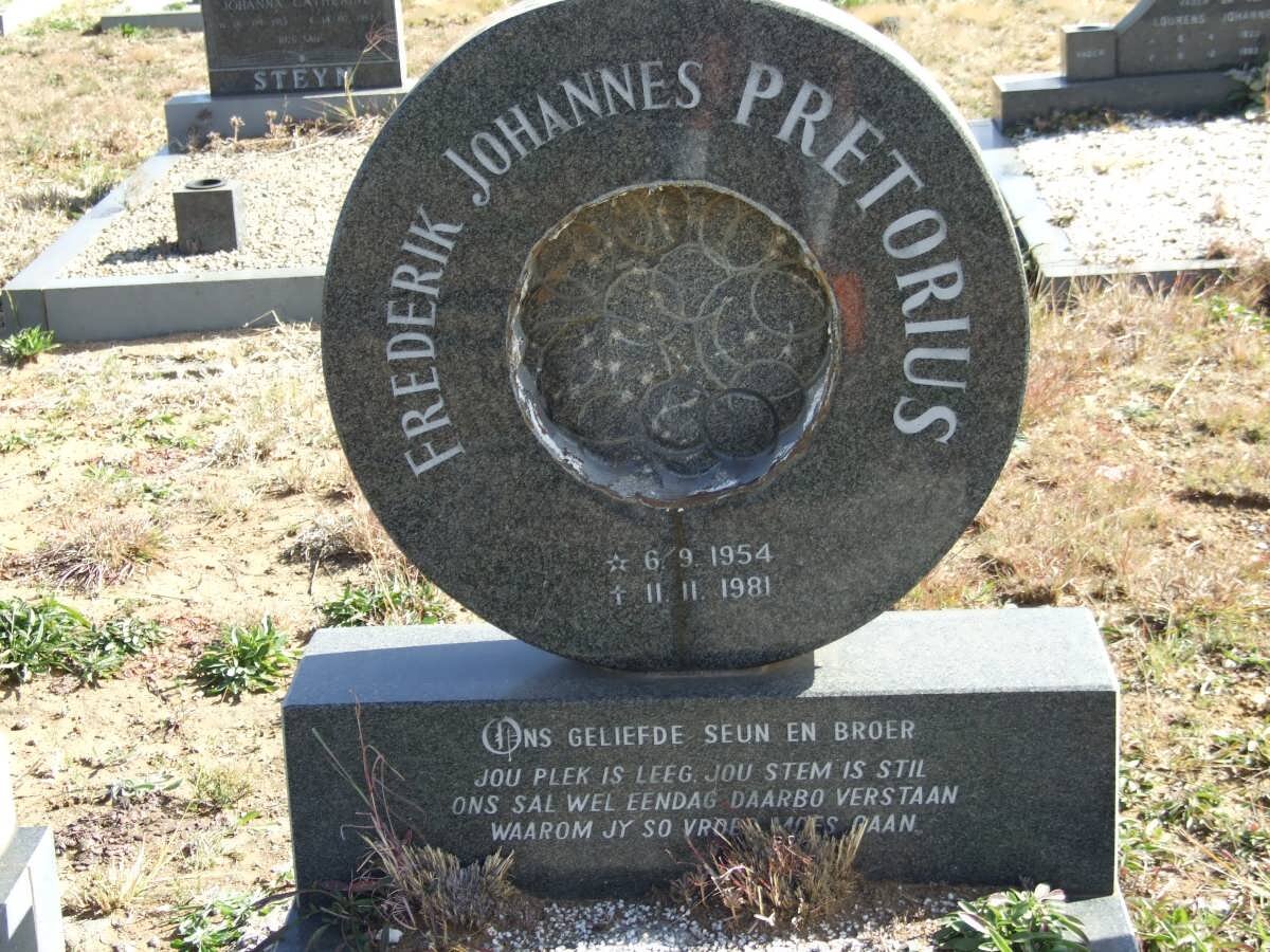 PRETORIUS Frederik Johannes 1954-1981