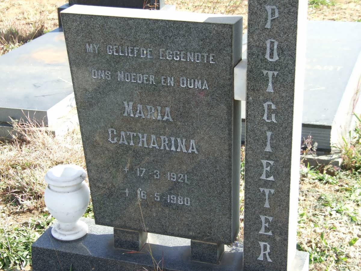 POTGIETER Maria Catharina 1921-1980