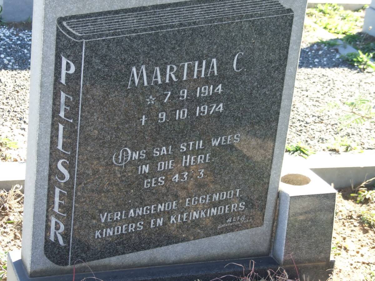 PELSER Martha C. 1914-1974