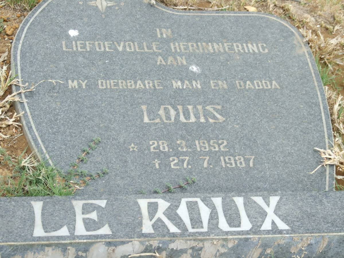 ROUX Louis, Le 1952-1987