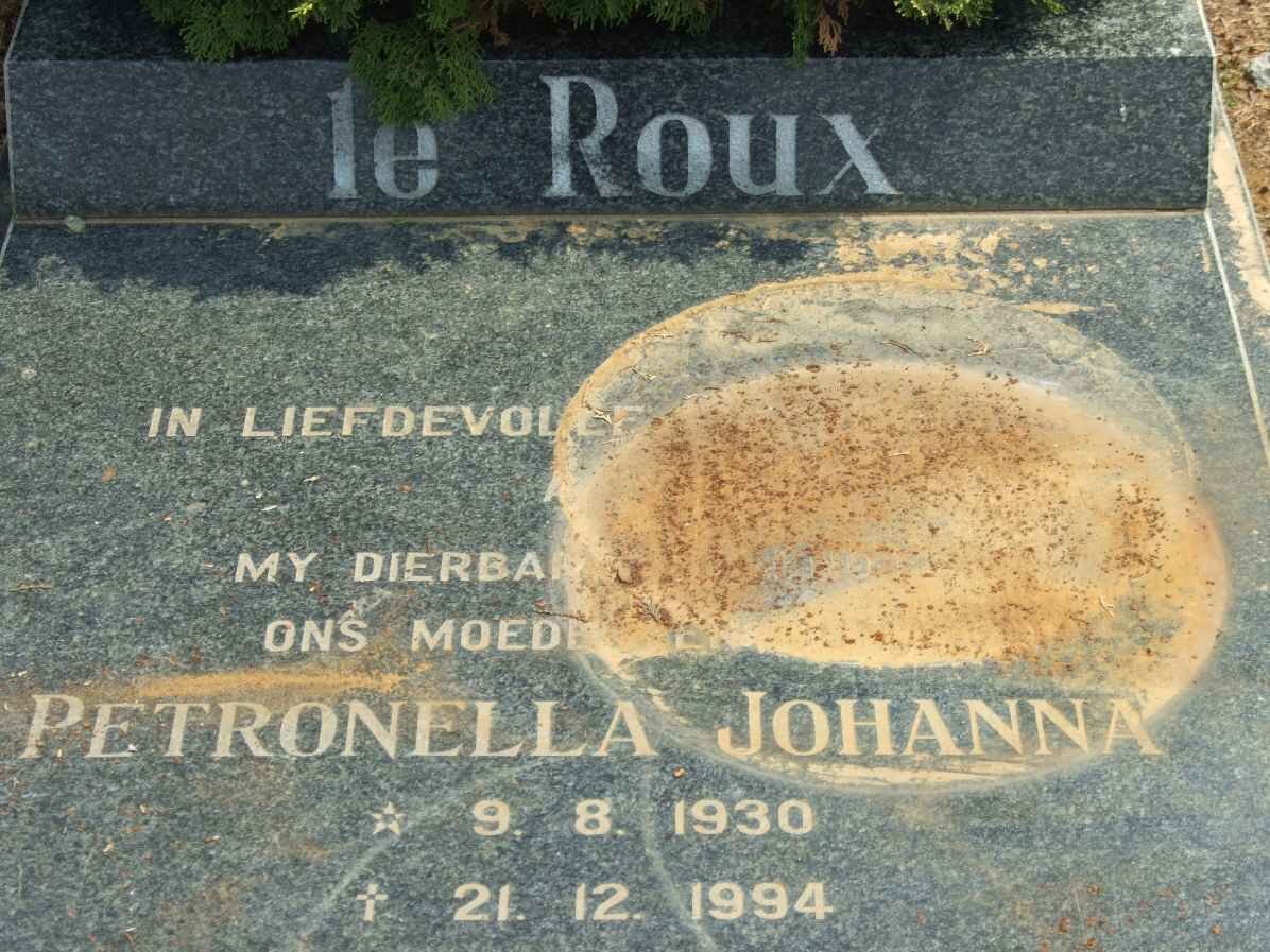 ROUX Petronella Johanna, le 1930-1994