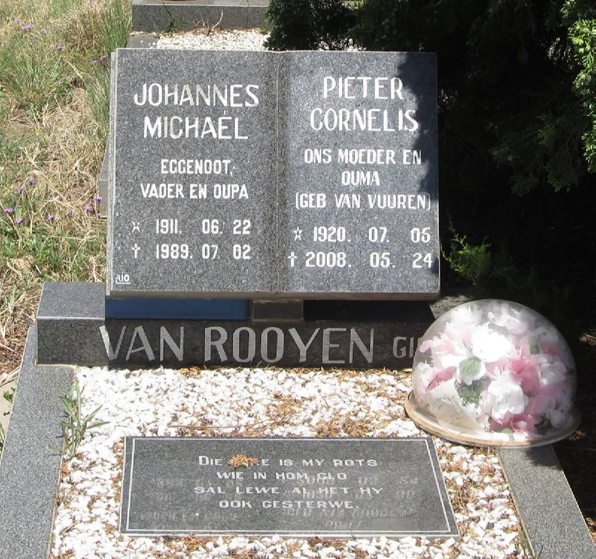 ROOYEN Johannes Michael, van 1911-1989 &amp; Pieter Cornelis VAN VUUREN 1920-2008