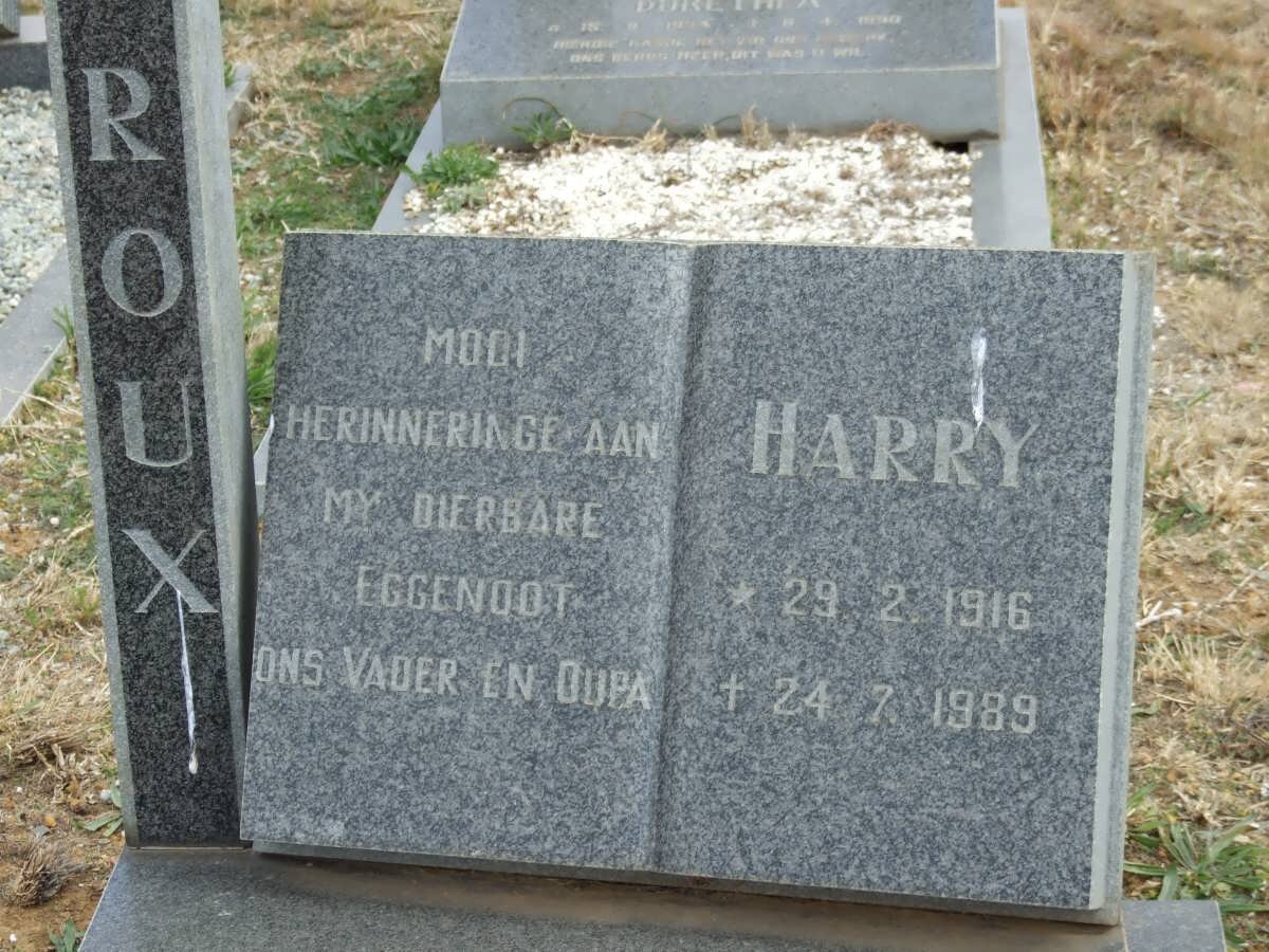 ROUX Harry 1916-1989