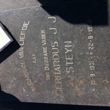 STEYN Gerhardus J.J. 1931-1968