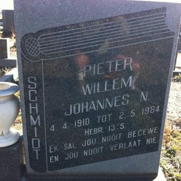 SCHMIDT Pieter Willem Johannes N. 1910-1984