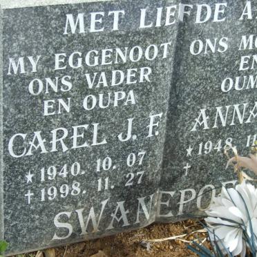 SWANEPOEL Carel J.F. 1940-1998 &amp; Anna C. 1948-