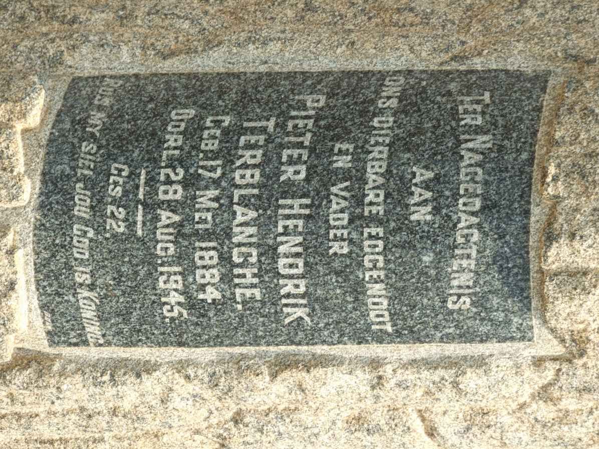 TERBLANCHE Pieter Hendrik 1884-1945